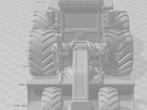 Bonecos 3D styl manga anime samoch&oacute;d ciężar&oacute;wka pickup ciągnik traktor motoniveladora caricato Model do druku 3D