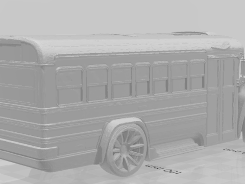 Bonecos 3d style manga anime car truck schoolbus caricato 3D Print Model