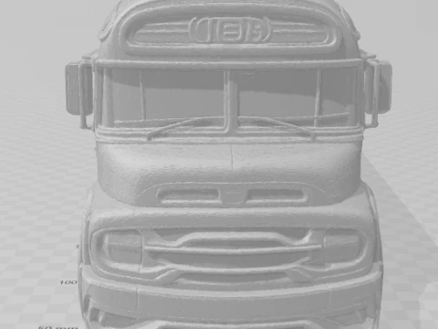 Bonecos 3d style manga anime mobil truk bus caricato Model Cetak 3D