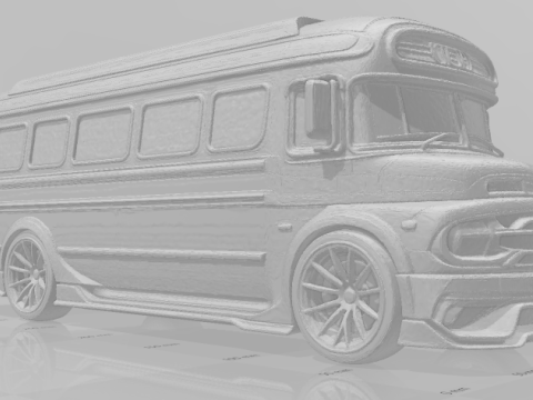 Bonecos 3D 风格漫画动漫汽车卡车巴士 caricato 3D 打印模型