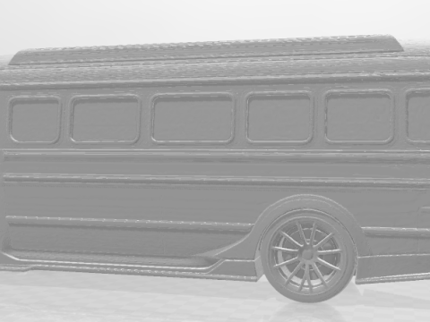 Bonecos 3D 风格漫画动漫汽车卡车巴士 caricato 3D 打印模型