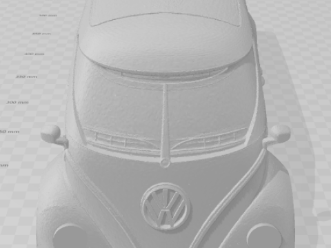 Bonecos 3D-stijl manga anime auto kombi bus caricato 3D printmodel