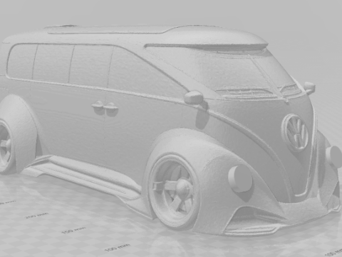 Bonecos 3d style manga anime car kombi bus caricato Modello di stampa 3D