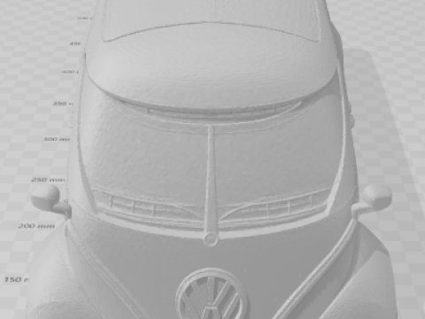Bonecos 3d style manga anime car kombi bus caricato 3D Print Model