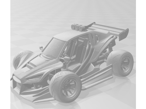 Bonecos 3D 风格漫画动漫卡丁车疯狂 caricato 3D 打印模型