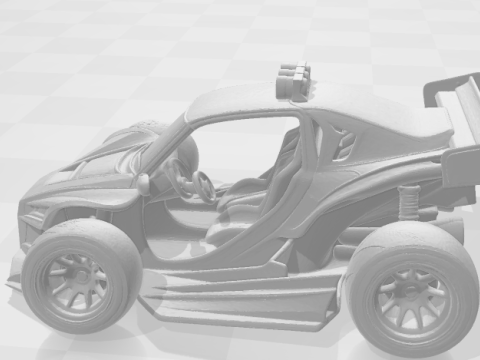 Bonecos 3D 风格漫画动漫卡丁车疯狂 caricato 3D 打印模型