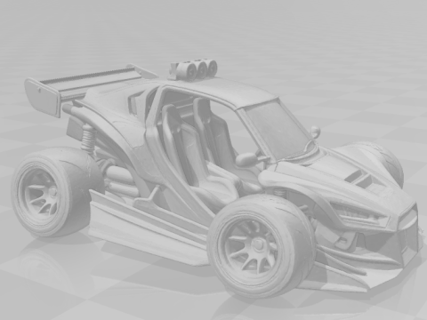 Bonecos 3D 风格漫画动漫卡丁车疯狂 caricato 3D 打印模型