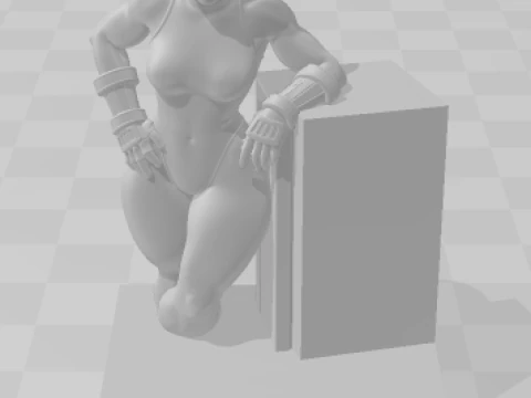 Bonecos 3d style manga anime women cammi loli caricato 3D Print Model