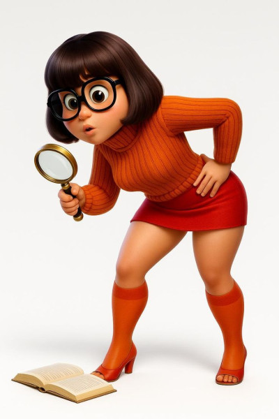 Bonecos style 3d manga anime femmes loli velma caricato Modèles 3D en vedette .c4d .max .obj .3ds .fbx .stl .blend 