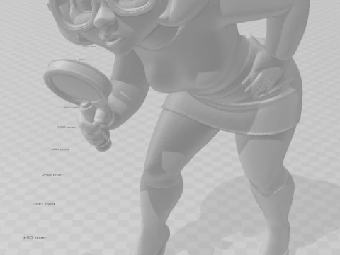 Bonecos 3d style manga anime women loli velma caricato 3D Print Model