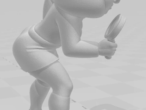 Bonecos 3d style manga anime women loli velma caricato 3D Print Model