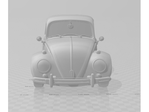Bonecos 3d style manga anime fusca pickup caricato 3D Print Model