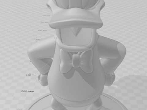 Bonecos 3d style manga anime pato donald duck caricato 3D Print Model