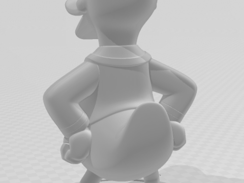 Bonecos 3d style manga anime pato donald duck caricato 3D Print Model