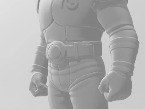 Bonecos 3d style manga anime black kamen rider caricato 3D Print Model
