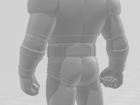 Bonecos 3d style manga anime black kamen rider caricato 3D Print Model