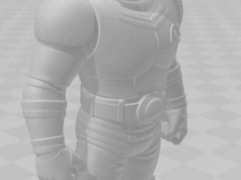 Bonecos 3d style manga anime black kamen rider caricato 3D Print Model