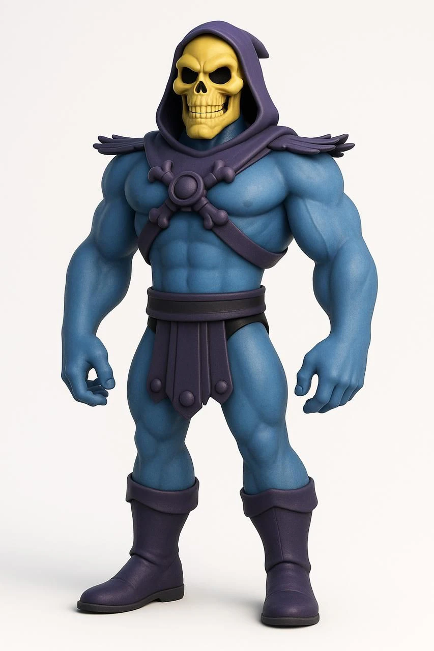 Bonecos 3d style manga anime esqueleto master of universe caricato 3D Print Model .c4d .max .obj .3ds .fbx .stl .blend 