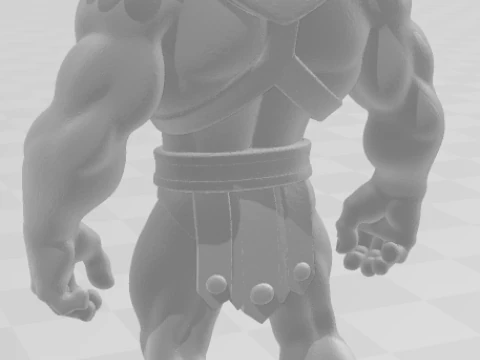 Bonecos 3d style manga anime esqueleto master of universe caricato 3D Print Model