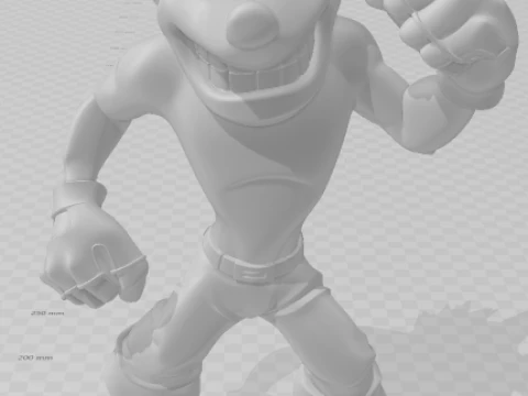 Bonecos 3d style manga anime crash bandicoot ps1 caricato 3D Print Model