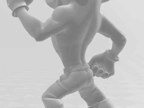Bonecos 3d style manga anime crash bandicoot ps1 caricato 3D Print Model