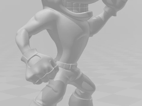 Bonecos 3d style manga anime crash bandicoot ps1 caricato 3D Print Model
