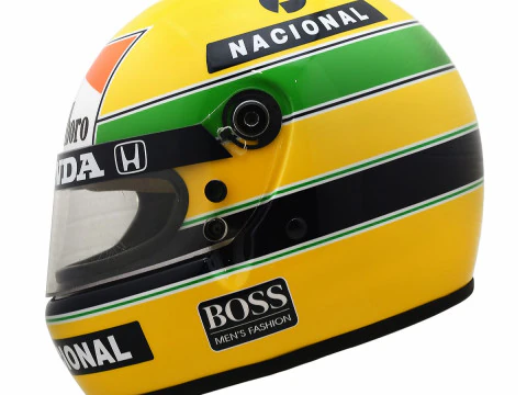 Bonecos 3d style manga anime capacete senna caricato 3D Print Model