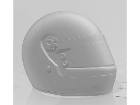 Bonecos 3d style manga anime capacete senna caricato 3D Print Model