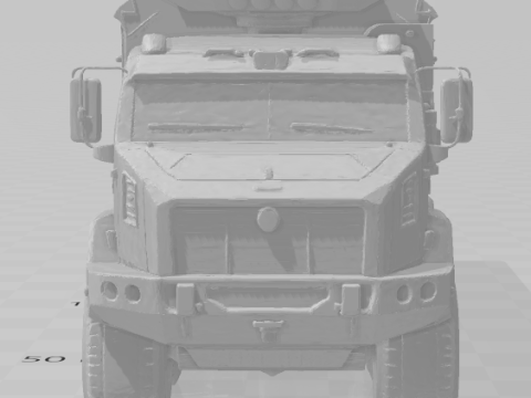 Bonecos 3D-stijl manga anime vrachtwagenoorlog caricato 3D printmodel