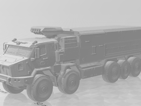 Bonecos 3D-stijl manga anime vrachtwagenoorlog caricato 3D printmodel