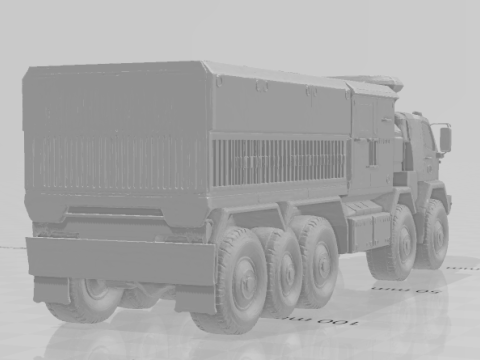 Bonecos 3D-stijl manga anime vrachtwagenoorlog caricato 3D printmodel