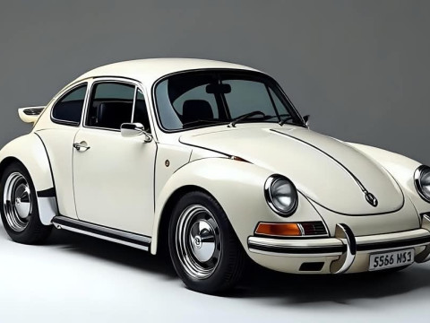 Bonecos 3D styl manga anime samochód porsche caricato Model do druku 3D