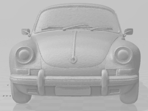 Bonecos 3D-Stil Manga Anime Auto Porsche Caricato 3D Druckmodell