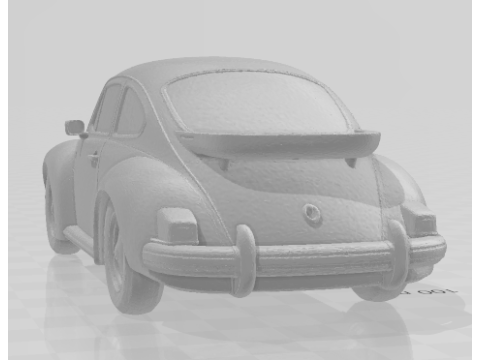 Bonecos 3D-Stil Manga Anime Auto Porsche Caricato 3D Druckmodell
