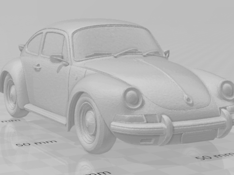Bonecos 3D-Stil Manga Anime Auto Porsche Caricato 3D Druckmodell
