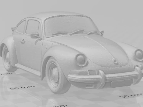 Bonecos 3d style manga anime car porsche caricato 3D Print Model