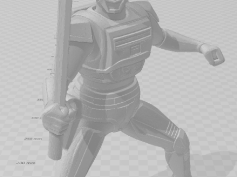 Bonecos 3d style manga anime man style jaspion caricato 3D Print Model