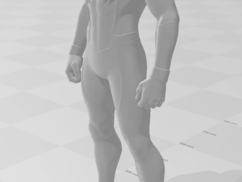 Bonecos 3d style manga anime man style spiderman caricato 3D Print Model