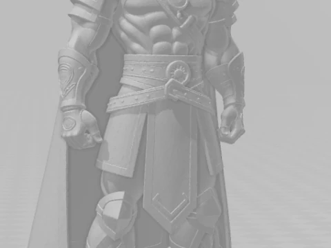Bonecos 3d style manga anime man style warrior guerreiro caricato 3D Print Model