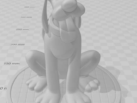 Bonecos estilo 3d mangá anime pluto disney caricato Modelo de Impressão 3D