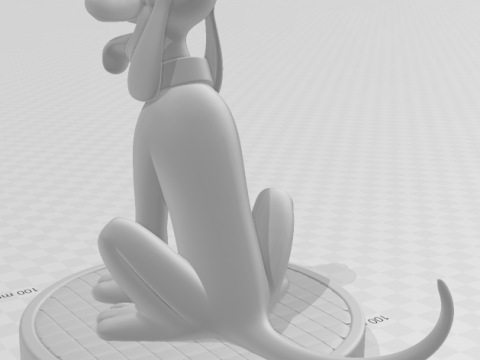 Bonecos estilo 3d mangá anime pluto disney caricato Modelo de Impressão 3D