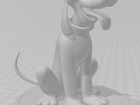 Bonecos estilo 3d mangá anime pluto disney caricato Modelo de Impressão 3D