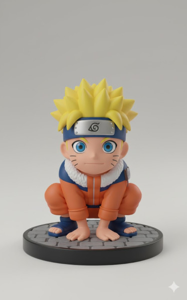 Bonecos 3d стиль манга аніме Наруто карикато 3D Принт Модель .c4d .max .obj .3ds .fbx .stl .blend 