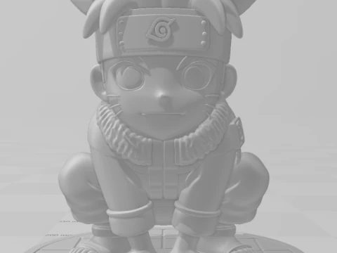 Bonecos 3d style manga anime naruto caricato 3D Print Model