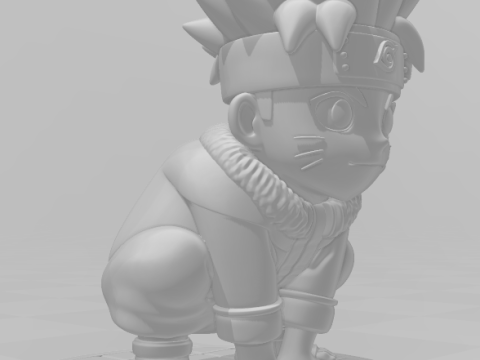 Bonecos 3d стиль манга аніме Наруто карикато 3D Принт Модель