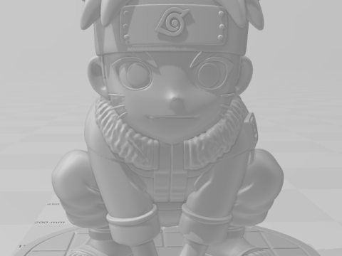 Bonecos 3d стиль манга аніме Наруто карикато 3D Принт Модель