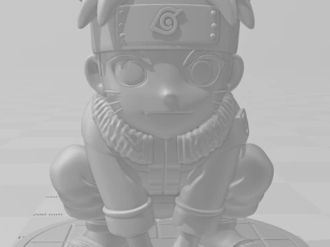Bonecos 3d style manga anime naruto caricato 3D Print Model