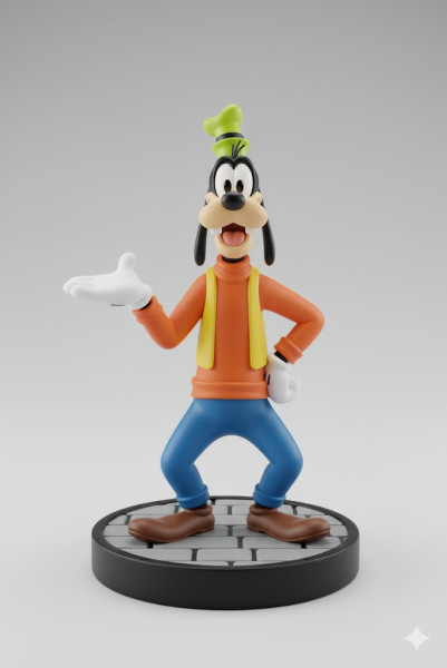 Bonecos 3D-Stil Manga Anime Pateta Disney Caricato 3D Druckmodell .c4d .max .obj .3ds .fbx .stl .blend 