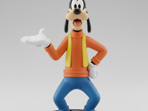 Bonecos 3d style manga anime pateta disney caricato Modello di stampa 3D