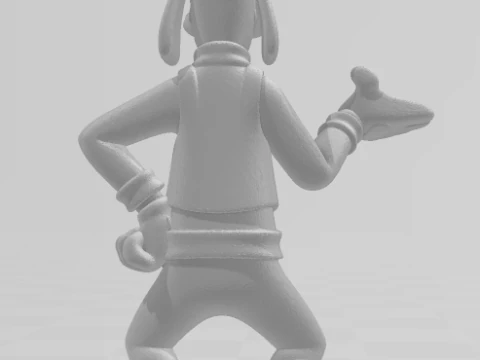 Bonecos 3d style manga anime pateta disney caricato 3D Print Model